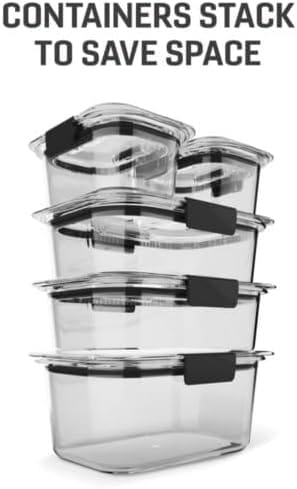 Product Review: Rubbermaid Brilliance BPA Free Airtight Food Storage Containers with Lids, Set of 4 (4.7 Cup)