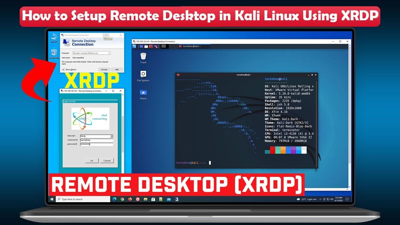 How to Enable Remote Desktop on Kali from Window 11